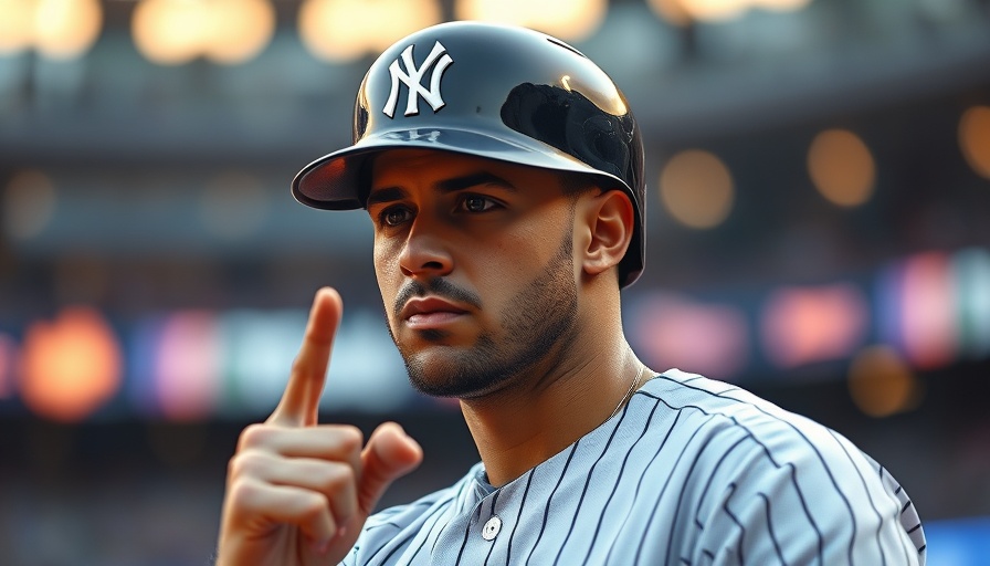 Yankees player in uniform showing intensity on field
