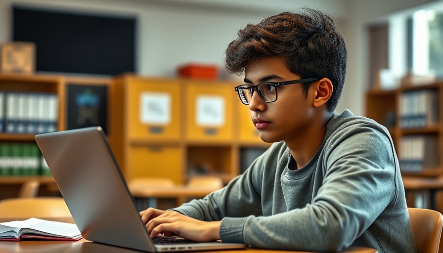 AI Khanmigo on student's laptop for mental health support.