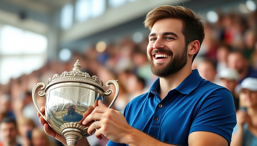 Scottie Scheffler British Open Win joyful portrait with trophy.