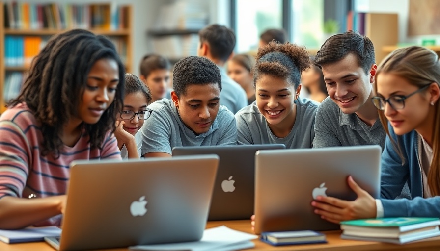 Students engaging in online courses in Texas.