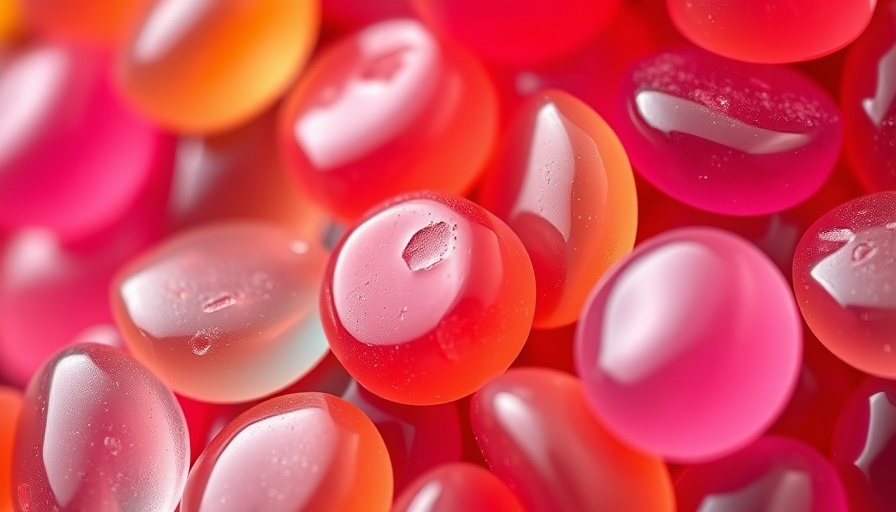 Colorful jelly candies close-up, vibrant and smooth texture.