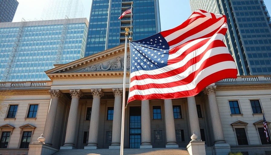 American flag at Thad Cochran courthouse relating to Mississippi DEI Ban.