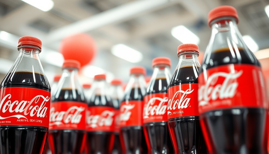 Coca-Cola bottles on shelf, healthier than corn syrup.