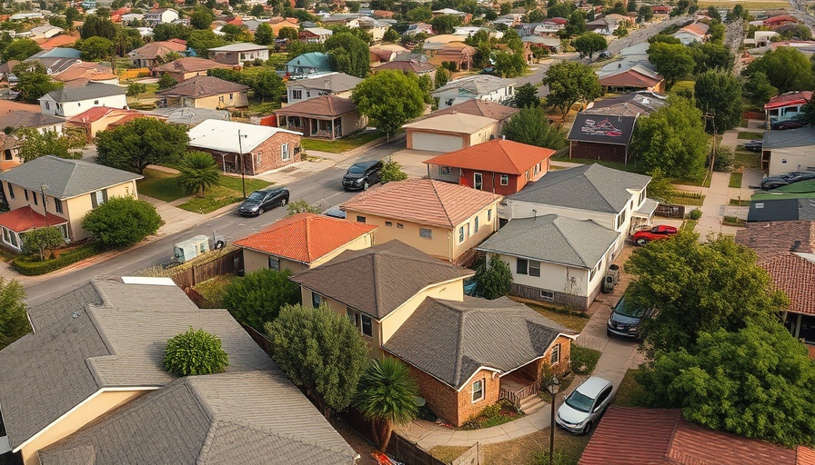 Texas neighborhood displaying housing crisis challenges.