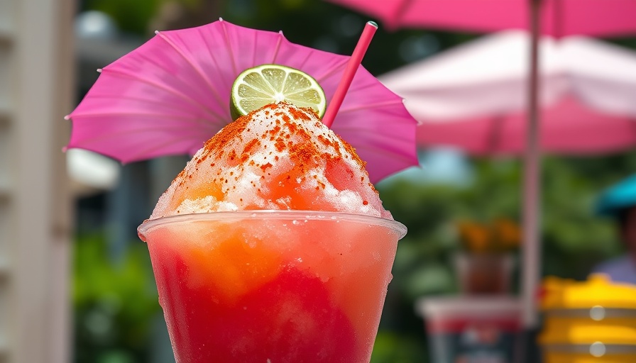 San Antonio cultural events: colorful fruit cup with chili powder