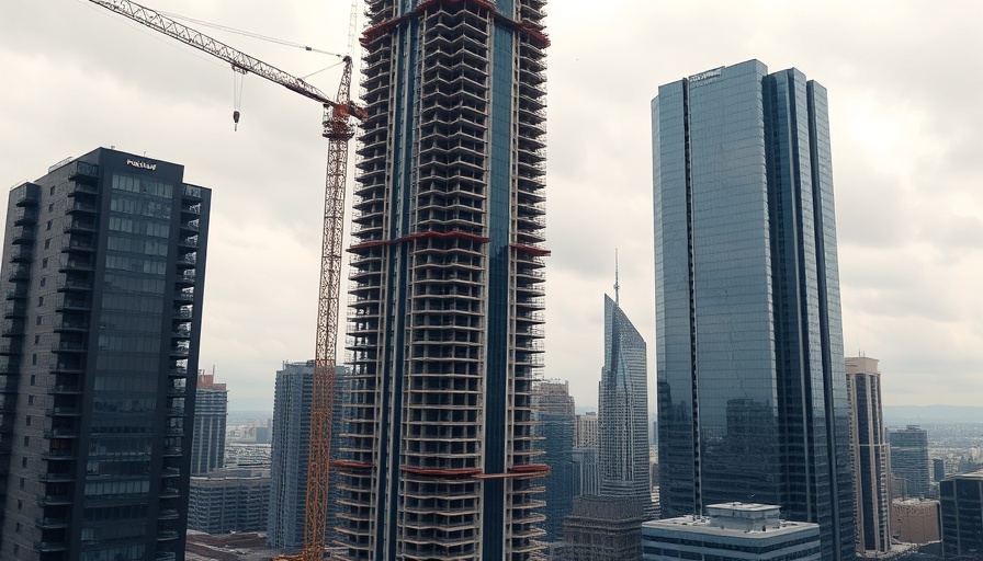 Skyscraper construction symbolizing Dallas economic development