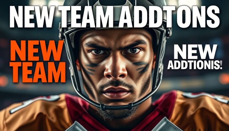 NFL news update shows football player discussing team changes.