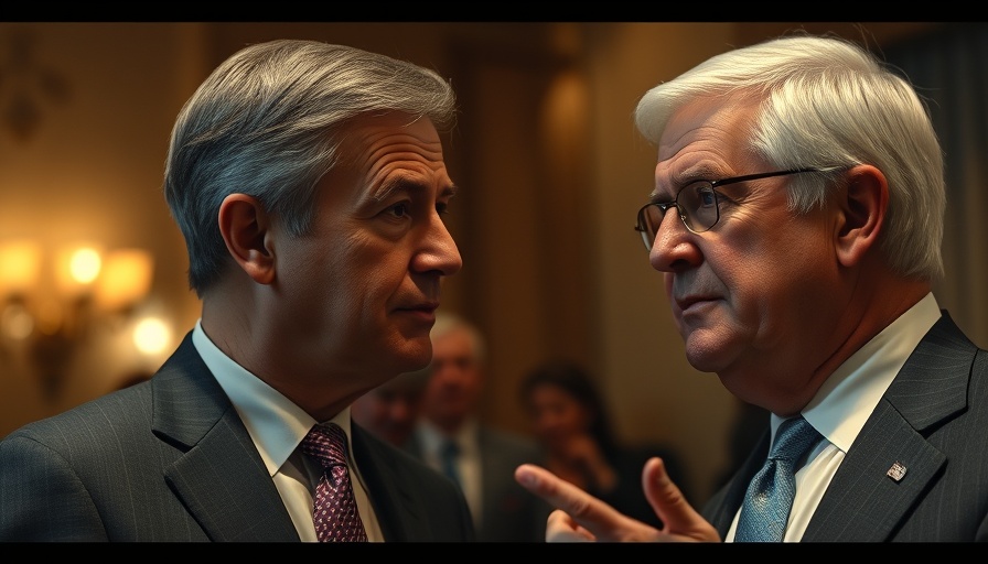 Two political figures discussing EU-US Trade Deal