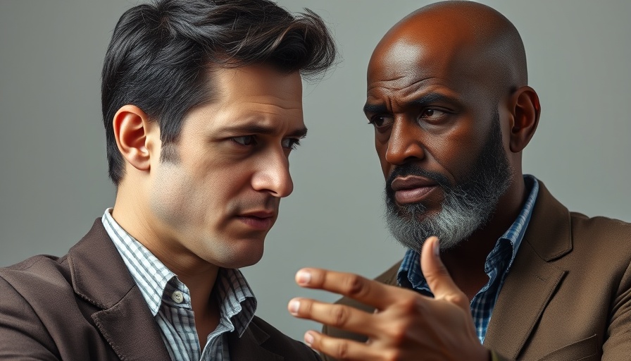 Close-up of two people discussing EU US trade deal and tariffs.