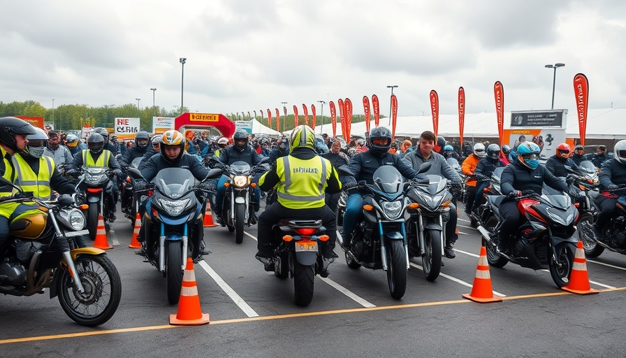 Motorcyclists raise money for local charities at event.