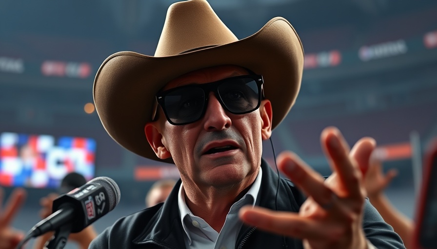 Coach announces emotional news at press conference, cowboy style.