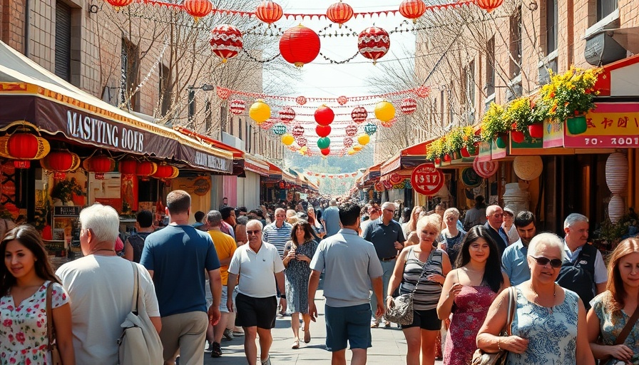 Lively free event in San Antonio with bustling market scene.