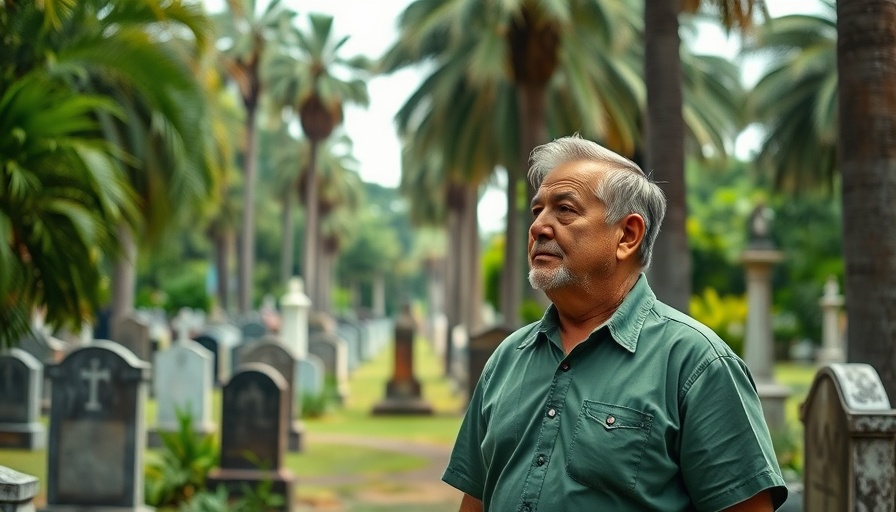 Gullah heritage preservation in a historic cemetery with gravestones and greenery.