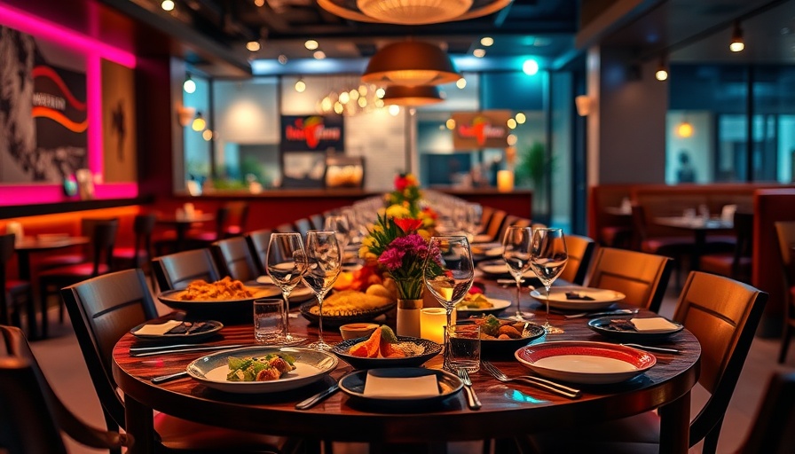 Elegant dining setup in a Houston restaurant, part of a dining guide.