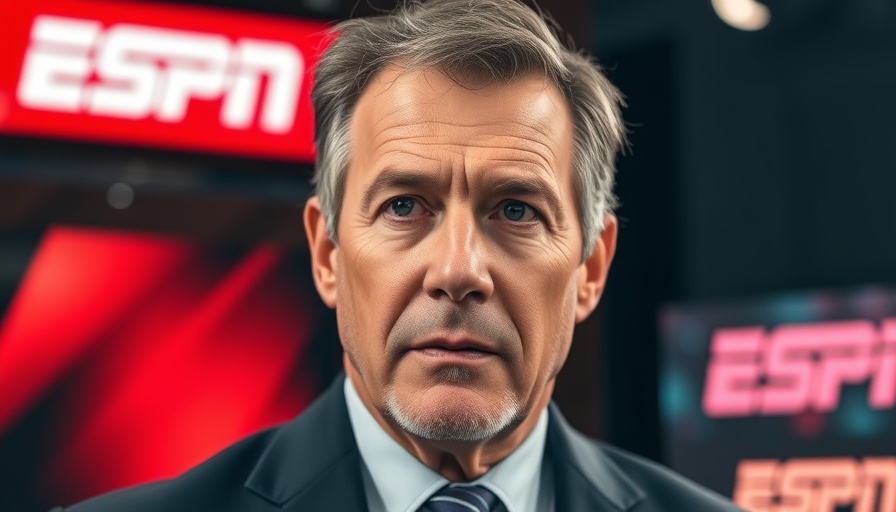 Egg Bowl Rivalry interview with middle-aged man on ESPN.