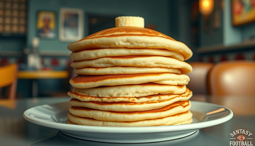 Pancake fantasy punishment displayed humorously on a plate.