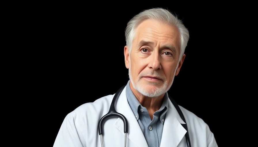 Distinguished elderly doctor offers healthy aging tips.
