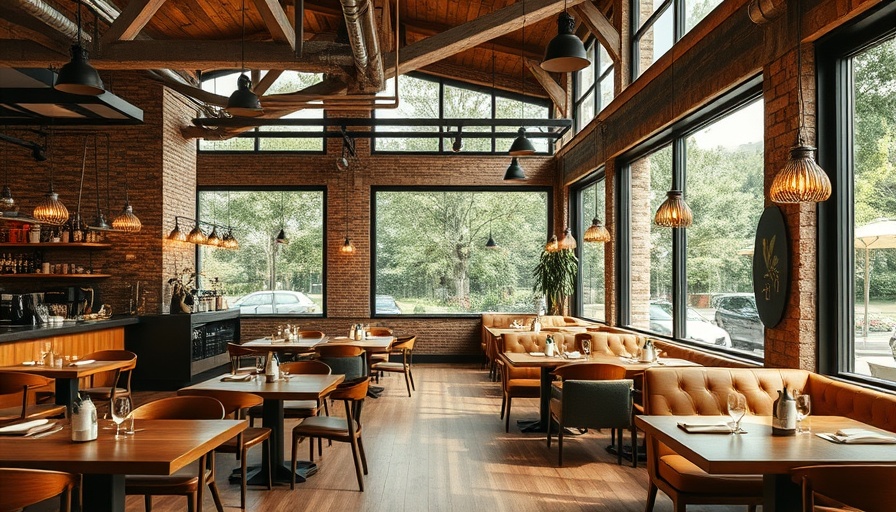 Modern restaurant interior reflecting Austin lifestyle.