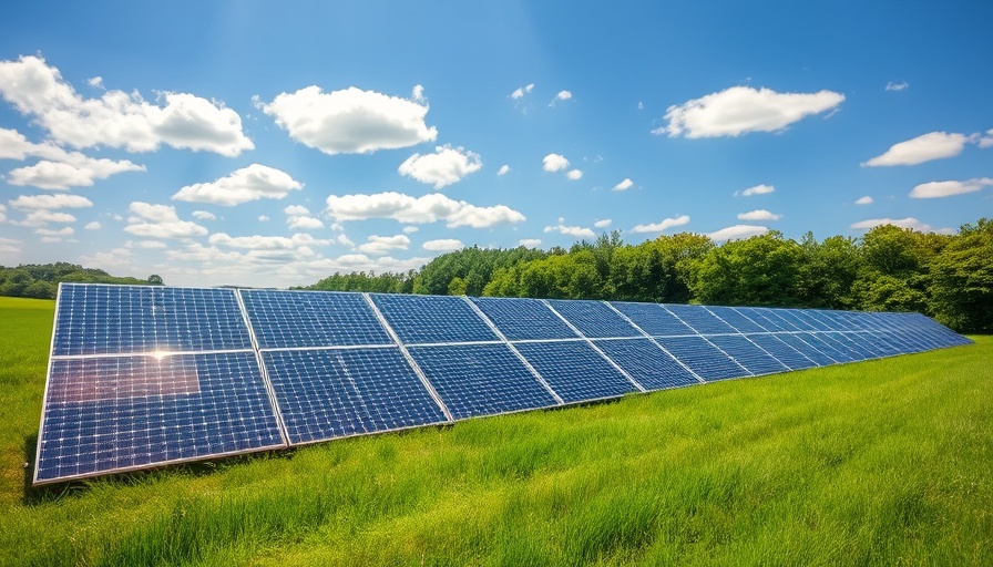 Solar panels on farm land highlighting Maryland solar legislation concerns.