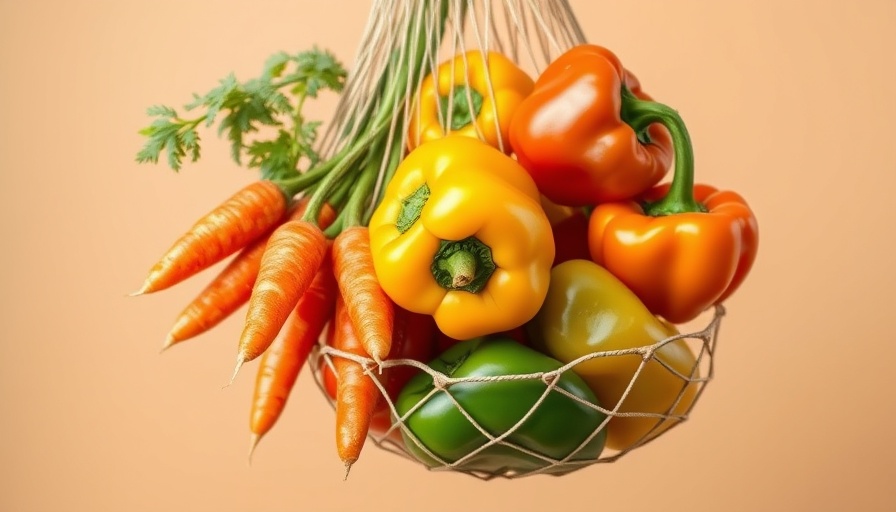 Vibrant fresh produce in net bag for how to eat more fiber.
