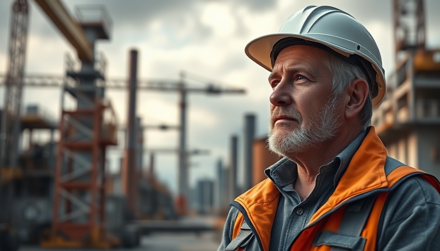 Houston business news: Thoughtful engineer in industrial setting.