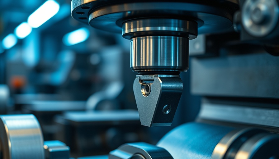 Close-up of a milling machine tool in an industrial setting, symbolizing business expansion.
