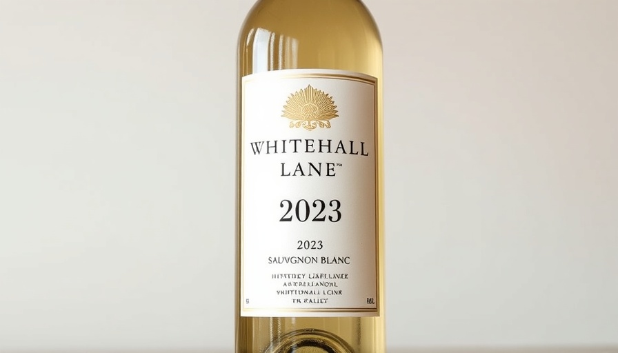 Whitehall Lane 2023 Sauvignon Blanc bottle with elegant label.