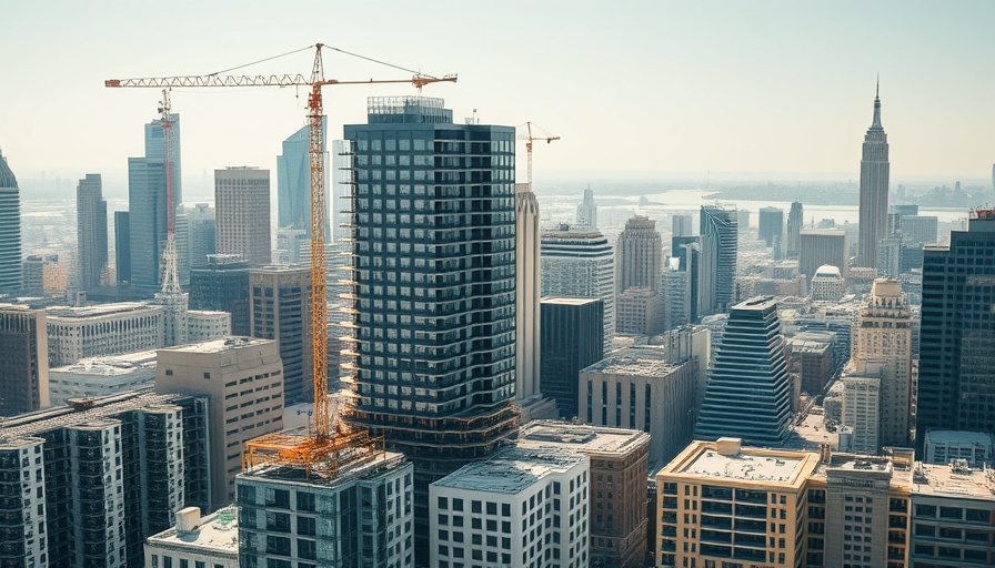 Cityscape of modern architecture and new Austin bond projects.