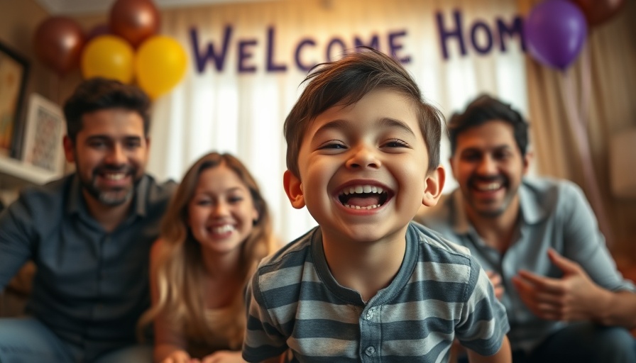 1-year-old's joyful homecoming after 597 days, surrounded by family.