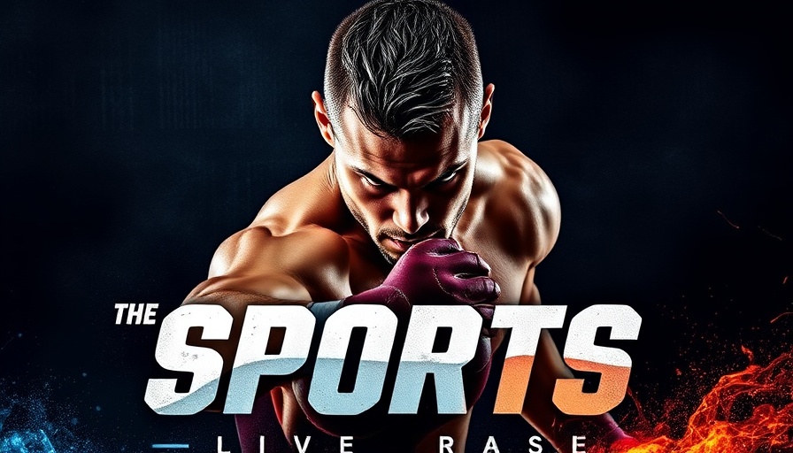 Energetic sports design with dynamic athlete and bold text.