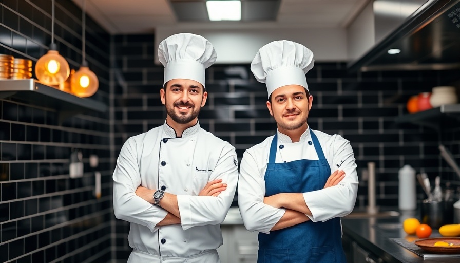 San Antonio dining chefs proudly pose in modern kitchen.