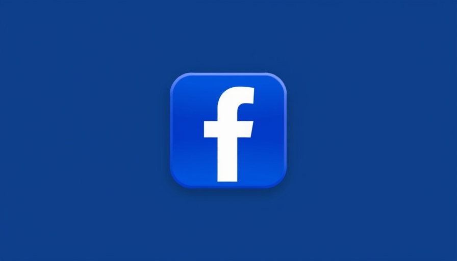 Facebook logo icon in blue and white, digital design.