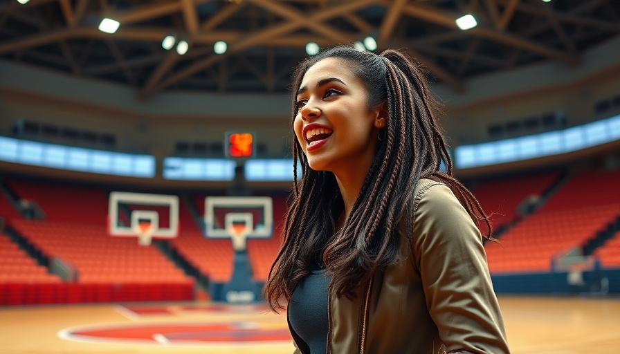 Marina Mabrey energetically supporting Saniya Rivers on a basketball court