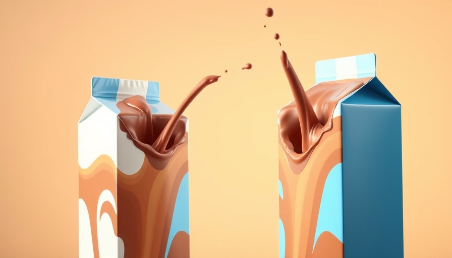 Ready-to-drink protein shake cartons pouring.