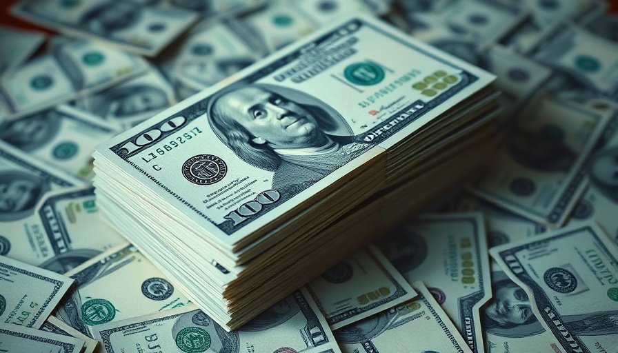 Stack of hundred-dollar bills symbolizing Austin startups funding.