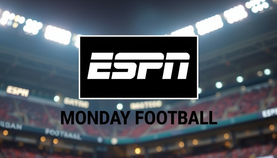 NFL ESPN agreement sign in stadium under bright lights.