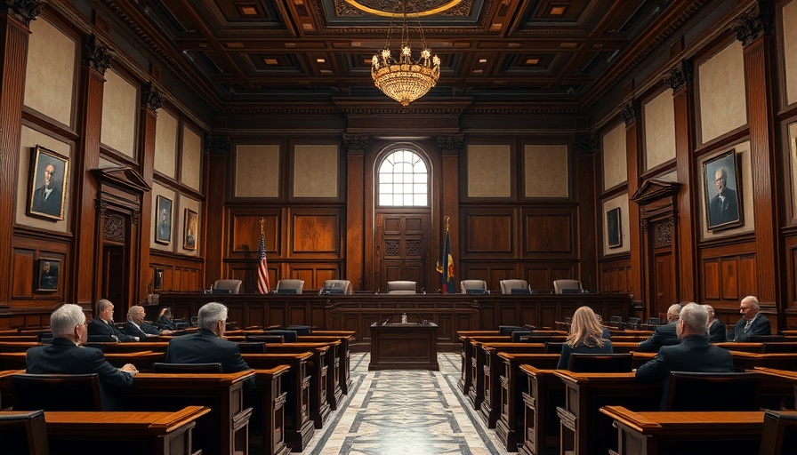 Galveston County Jail officer indictment setting with courthouse interior.