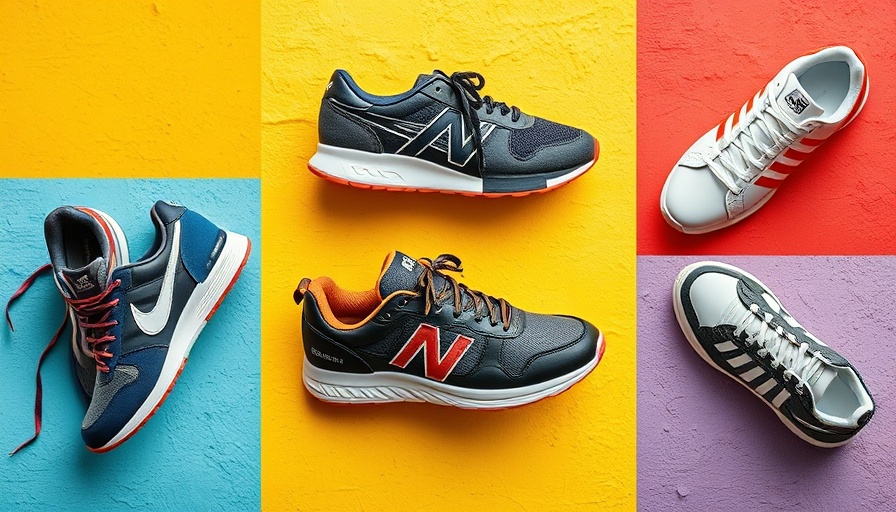 Colorful collage of On Cloud dupe sneakers on vibrant backgrounds.