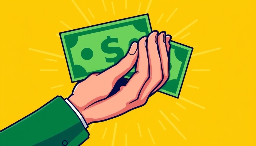 Illustration of a hand holding a dollar, new tax law wealth-management options concept.