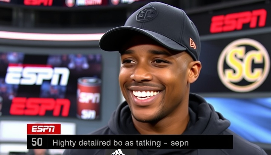 Savannah Bananas interview on ESPN SportsCenter with smiling individual.