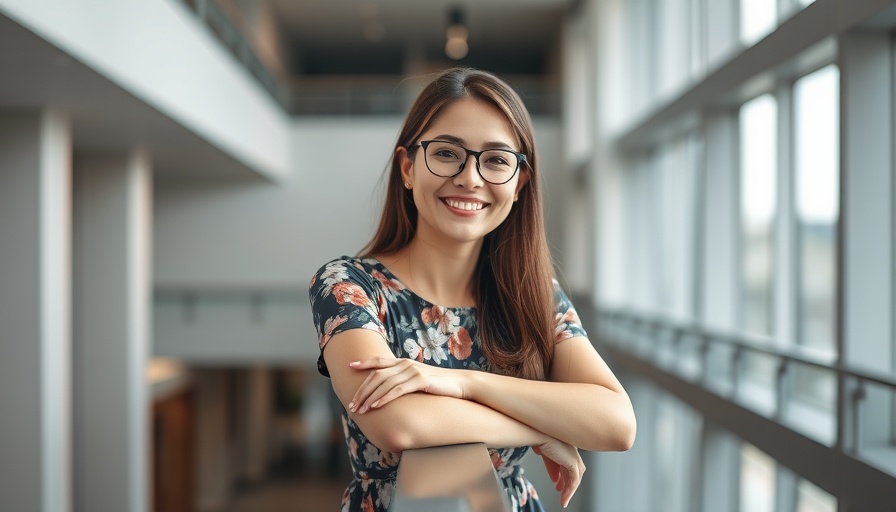 Woman smiling indoors, exploring diet and lipoedema.