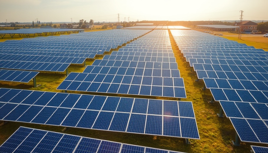 Solar panels capturing sunlight in Houston, highlighting AI power needs.