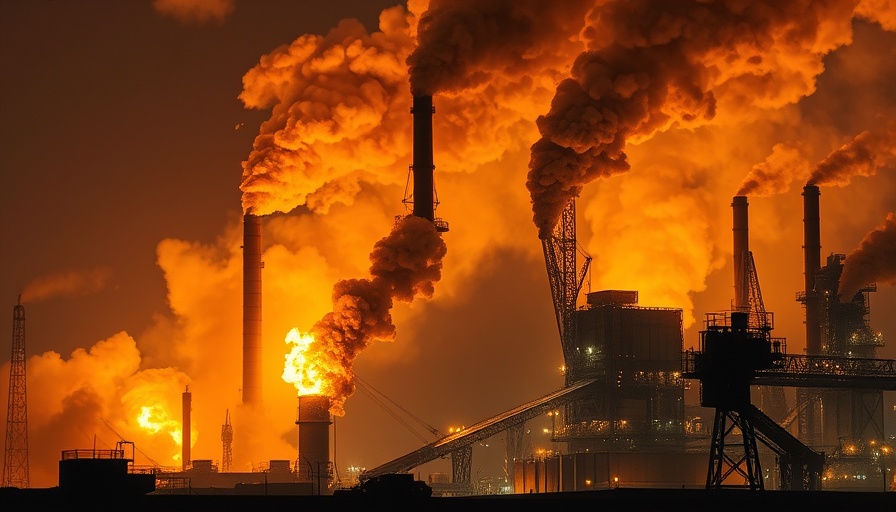 US Steel plant explosion in Pennsylvania at night, engulfed in flames.