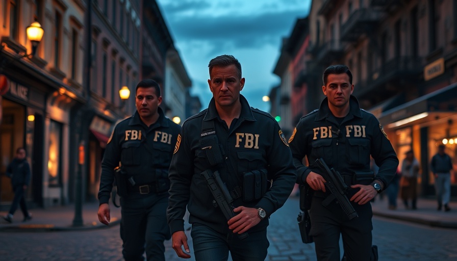 FBI officers patrolling Washington DC at night