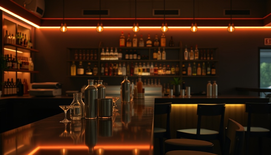 U.S. drinking rate at all-time low symbolized by untouched drinks at a bar.