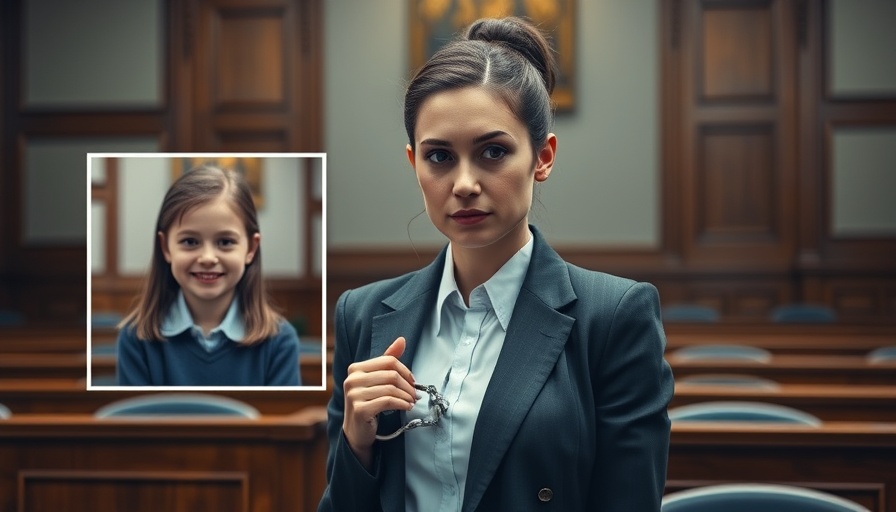 Pensive woman in courtroom, Vigilante Justice in Child Protection Cases.