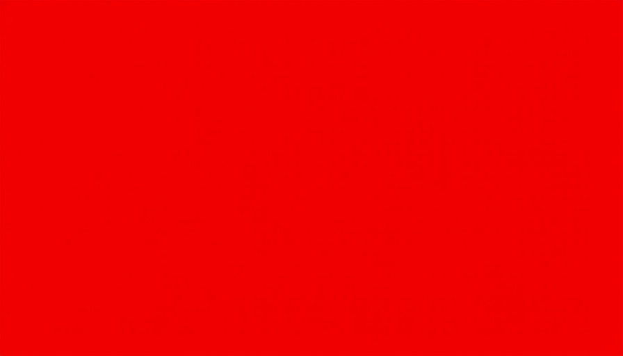 Solid red background, vibrant and uniform.