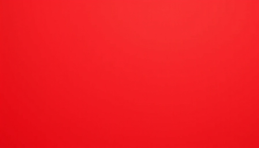Solid red background representing intensity.
