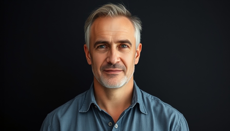 Portrait of a mature male for mental wellness for seniors.