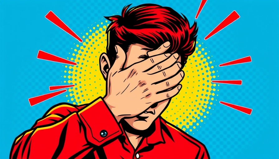 Pop art style person covering face in stress, symbolizing handling passive-aggressive people.
